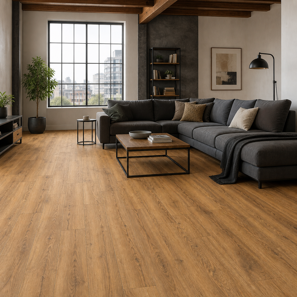 Кварцвиниловая плитка Tarkett Art Vinyl клеевая Glamrock Cooper 914,4×152,4×2,7