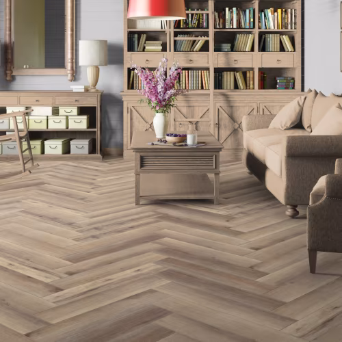 Кварцвиниловый SPC ламинат Tarkett Art Vinyl Ambient House Barbara 257070003 венгерская елка 675×135×4,1