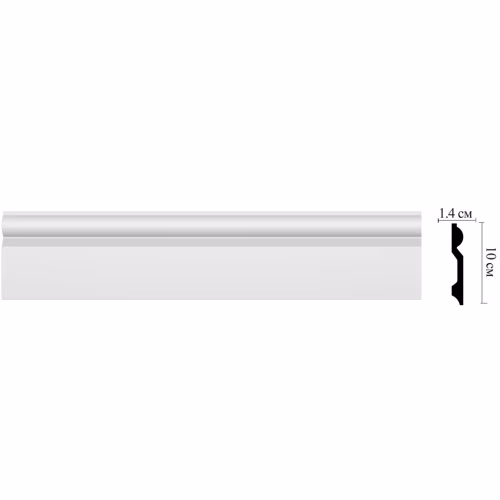 Плинтус под покраску Decomaster D137ДМ 2000×100×14
