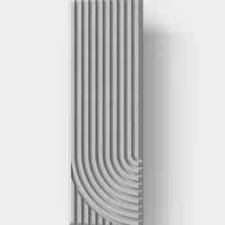 Стеновая панель под покраску Decoplume Кабанчики Волна 1 SDP116 slim 297×99×5