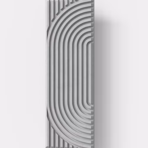 Стеновая панель под покраску Decoplume Кабанчики Волна 3 DP118 297×99×10