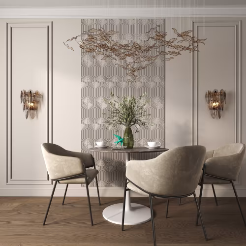 Стеновая панель под покраску Decoplume Кабанчики Волна 3 DP118 297×99×10