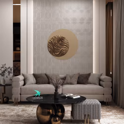 Стеновая панель под покраску Decoplume Кабанчики Волна 3 DP118 297×99×10