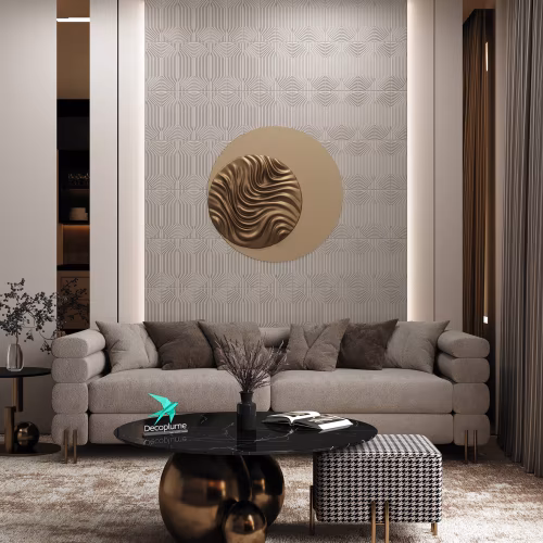 Стеновая панель под покраску Decoplume Кабанчики Волна 3 DP118 297×99×10