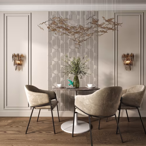 Стеновая панель под покраску Decoplume Кабанчики Волна 7 SDP122 slim 297×99×5