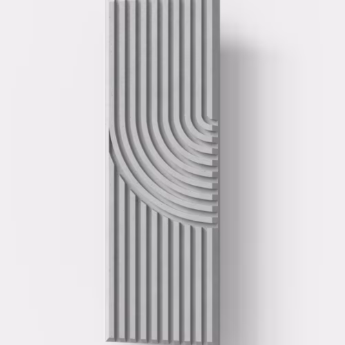 Стеновая панель под покраску Decoplume Кабанчики Волна 8 SDP123 slim 297×99×5