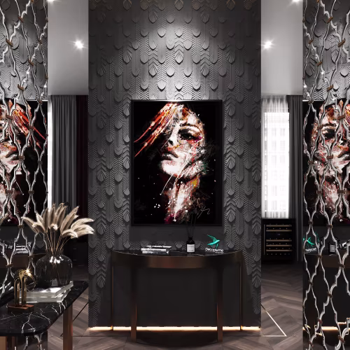 Стеновая панель под покраску Decoplume Перья Перо Прайм 1 DP131 297×79×12