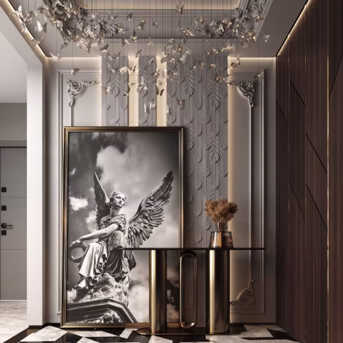 Стеновая панель под покраску Decoplume Перья Перо Прайм 4 DP134 297×79×12