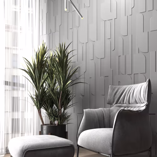 Стеновая панель под покраску Decoplume ТаДиМи 3 DP153 297×99×5