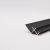 Профиль алюминиевый угловой внутренний Bamstek 5502 Black черный 3000×11×18