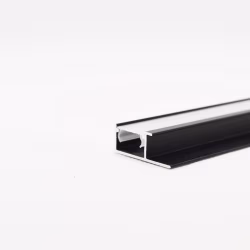Профиль алюминиевый завершающий с подсветкой Bamstek 5510 Black черный 3000×16×6