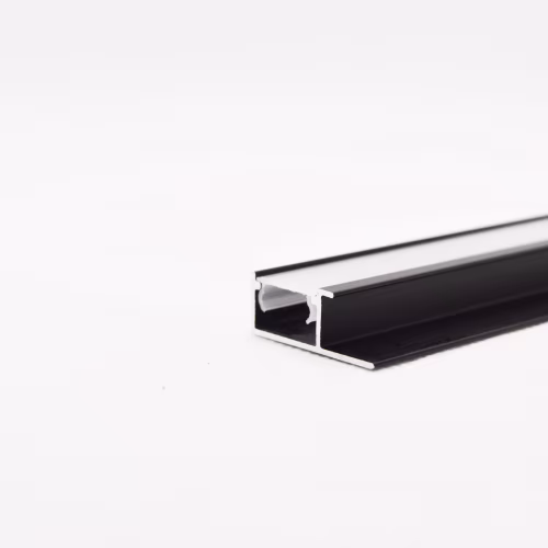 Профиль алюминиевый завершающий с подсветкой Bamstek 5510 Black черный 3000×16×6