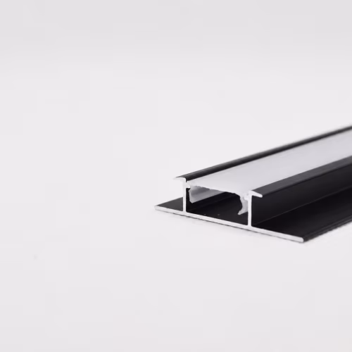 Профиль алюминиевый соединительный с подсветкой Bamstek 5512 Black черный 3000×32×8