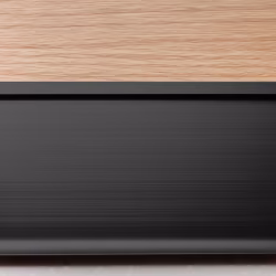 Плинтус алюминиевый Bamstek Черный TJ60 Black 3000×60×6,3