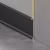 Плинтус алюминиевый Bamstek Черный TJ60 Black 3000×60×6,3