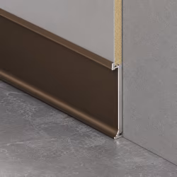 Плинтус алюминиевый Bamstek Бронзовый TJ60 Bronze 3000×60×6,3