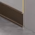 Плинтус алюминиевый Bamstek Бронзовый TJ60 Bronze 3000×60×6,3