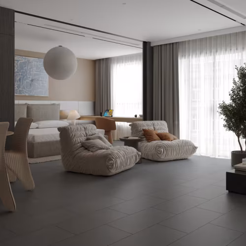 Ламинат Alpine Floor Каменное настроение Серый бетон Concrete Grey LF402-04 600×298×12