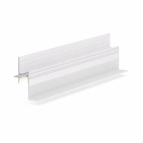 Профиль алюминиевый теневой с подсветкой Laconistiq Multilevel Classic Белый муар RAL 9016 27-32-300 3000×46,5×28,7