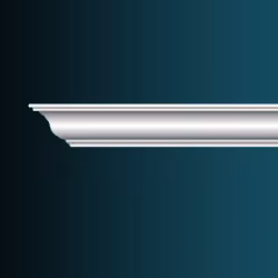 Потолочный плинтус под покраску Перфект Плюс AB230 2440×80×80