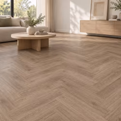 Кварцвиниловый SPC ламинат My Step Стоун Херрингбон Stone Herringbone Дуб Милос MS8318 венгерская елка 564×141×8
