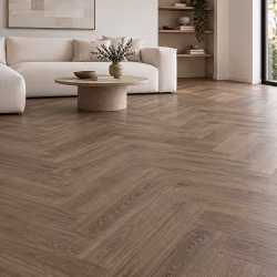 Кварцвиниловый SPC ламинат My Step Стоун Херрингбон Stone Herringbone Дуб Темпл MS8618 венгерская елка 564×141×8
