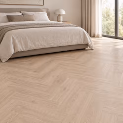 Кварцвиниловый SPC ламинат My Step Стоун Херрингбон Stone Herringbone Дуб Яри MS9218 венгерская елка 564×141×8