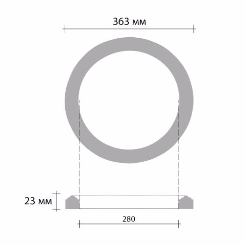 Потолочная розетка под покраску Decomaster 80204 36,3 см