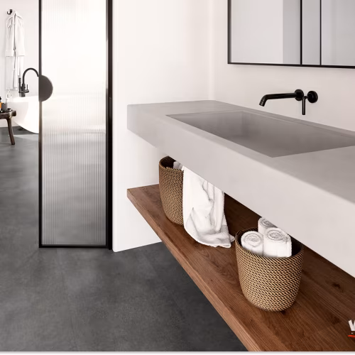 Кварцвиниловая плитка Vinilam клеевая Allure Stone Glue Графит 88804 914×457×2,5