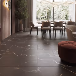 Кварцвиниловая плитка Vinilam клеевая Allure Stone Glue Эбонитовый Мрамор 88911 914×457×2,5
