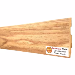 Плинтус МДФ ламинированный TeckWood Дуб Калгари 2150×75×16