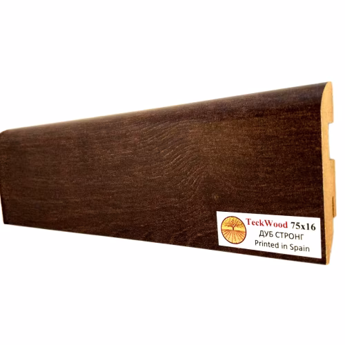 Плинтус МДФ ламинированный TeckWood Дуб Стронг 2150×75×16