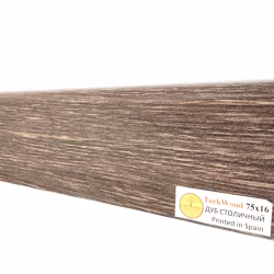 Плинтус МДФ ламинированный TeckWood Дуб Столичный 2150×75×16