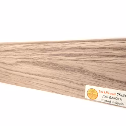 Плинтус МДФ ламинированный TeckWood Дуб Дакота 2150×75×16