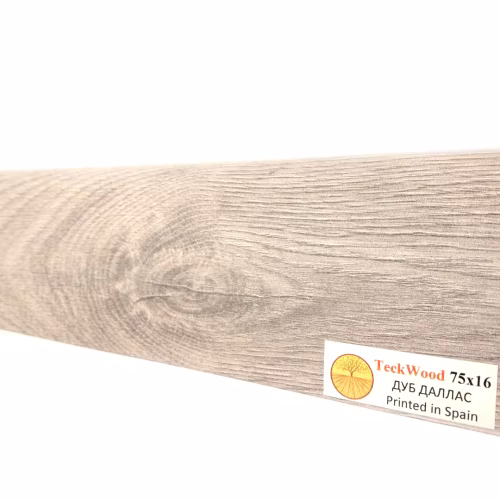 Плинтус МДФ ламинированный TeckWood Дуб Даллас 2150×75×16