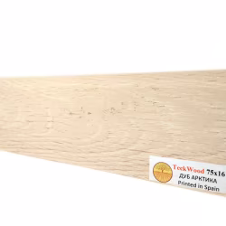 Плинтус МДФ ламинированный TeckWood Дуб Арктика 2150×75×16