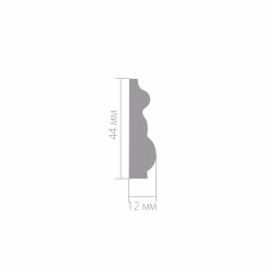 Молдинг ЛДФ под покраску Ultrawood U 008 2000×44×12