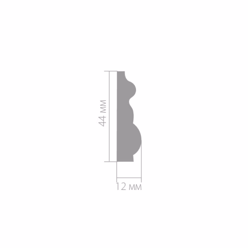 Молдинг ЛДФ под покраску Ultrawood U 008 2000×44×12