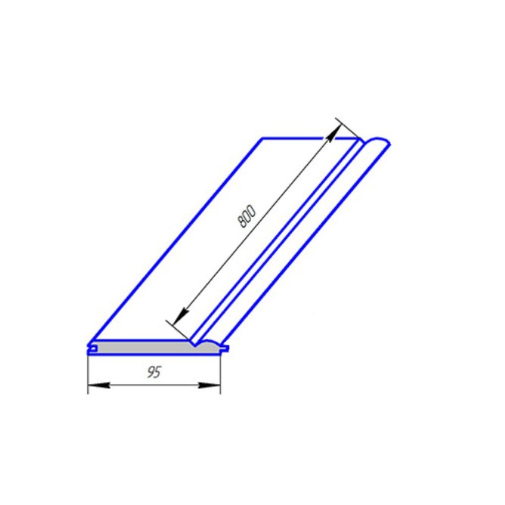 Стеновая панель МДФ под покраску Madest Decor w0180012 95×800×12