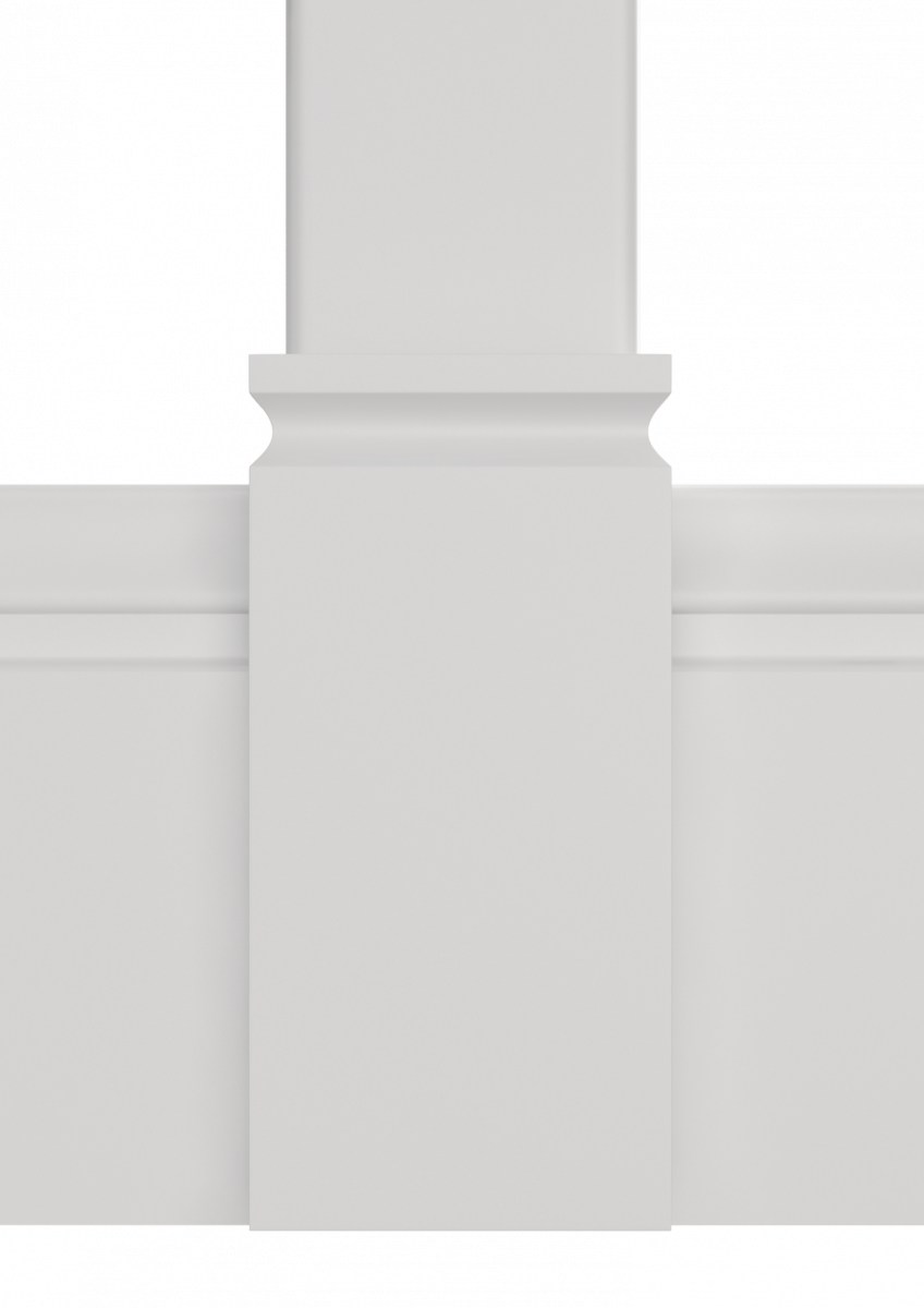 Дверной декор нижний под покраску Ultrawood D 1075