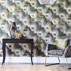 Обои Harlequin Momentum 5 Arccos Ochre/Steel 111971