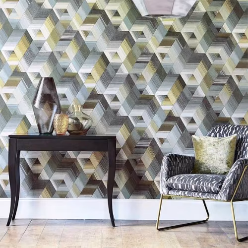 Обои Harlequin Momentum 5 Arccos Ochre/Steel 111971