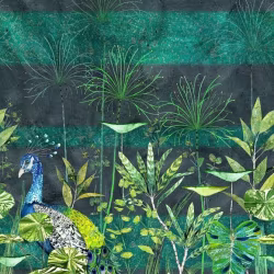 Панно Designers Guild Zardozi Arjuna Leaf with Peacock PDG1069/01 3×1,4