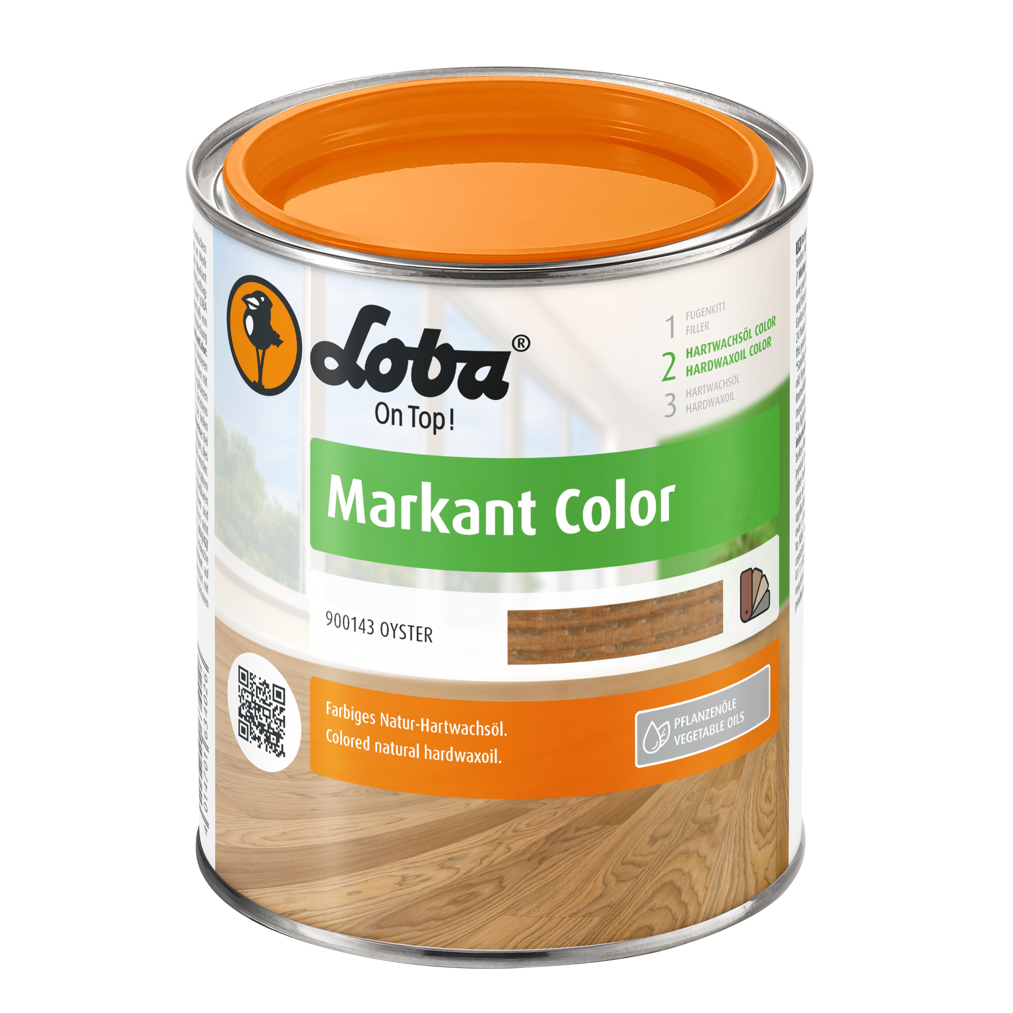 Цветное масло с твердым воском Loba Markant Color ойстер 0,75 л