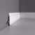 Плинтус под покраску Orac Decor Axxent SX104 2000×148×17