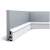 Плинтус под покраску Orac Decor Axxent SX122 2000×79×22
