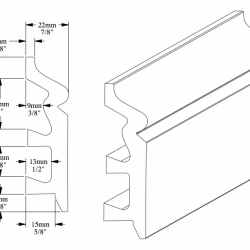 Плинтус под покраску Orac Decor Axxent SX122 2000×79×22
