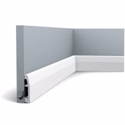 Плинтус под покраску Orac Decor Axxent SX125 2000×69×14