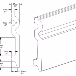 Плинтус под покраску Orac Decor Select SX137 2000×99×15