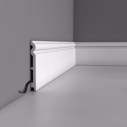 Плинтус под покраску гибкий Orac Decor Axxent SX138F 2000×138×15